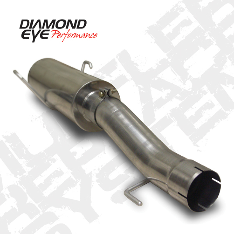 Dodge Ram 3500 Performance Exhaust - Diamond Eye Performance - Muffler Delete Pipe SS - `04-`07